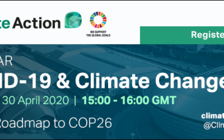 Free Webinar: COVID-19 & Climate Change // 30 April 2020